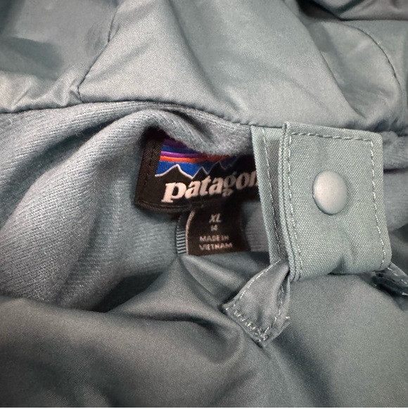 Patagonia Kids' 4-in-1 Drop Tail Everyday Jacket Teal and Purple Colorblock XL - Picture 8 of 13